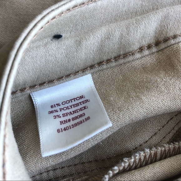 🆓 HIGH RISE KHAKI JEGGINGS - Picture 5 of 7